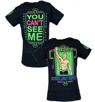 John Cena Neon Green Never Give Up Mens T-shirt 2XL