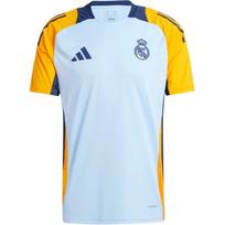 Adidas Real Madrid SS24 Colorblock Comfortable Fashion Round Neck Short Sleeve Soccer Jersey Men Tops Blue IT5125 XL