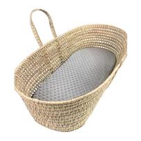 Baby Moses Basket Itin minkšta burbulinė lova vaikiškos lovelės priežiūros pagalvėlių užvalkalai. pilka spalva