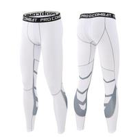 Vyriškos lycra kompresinės kelnės, dviračių bėgimas, bėgimas, krepšinis, futbolas, elastingumas sportinės kelnės, fitneso pėdkelnės, antblauzdžiai, kelnės, apsauga nuo bėrimų S balta