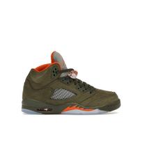 Air Jordan 5 Retro GS Olive 2024 Vaikų sportbačiai Žali Armijos-Alyvuogių Spalvos Saulės Oranžiniai 440888-308 37.5