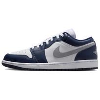 Air Jordan 1 Low Midnight Navy Vyriški sportbačiai Mėlyna balta Vilko pilka 553558-141 47.5