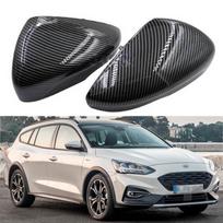 19-22 Ford Focus MK4 Galinio vaizdo veidrodėlio dangtelis, keičiamas korpusas Glossy Black - Left Side