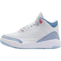 Air Jordan 3 Retro PS Balti Kobalto Palaimos Vaikų Sportbačiai Rožiniai-Švytintys Futbolo Pilki HQ0783-101 28