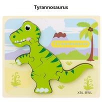 3D dinozauro griebimo lentos dėlionė, mediniai ankstyvojo ugdymo žaislai, sukurti lavinti ir mankštinti vaikų mąstymo gebėjimus