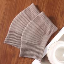 100% Grynos Vilnos Dryžuotas Elastingas Kelio Įtvaras Šiltas Žieminis Terminis Suspaudžiamasis Sportinis Kelio Šildytuvas Apsauginis Rankovė Moterims ir Vyrams L(30cmX17cm) kupranugaris