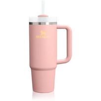 Stanley Quencher H2.O FlowState™ Tumbler nerūdijančiojo plieno puodelis su šiaudeliu vidutinis Peach Rose 890 ml