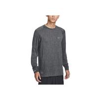 Nike Therma-Fit Adv Running Division Comfortable Warm Soft Raglan Long Sleeve T-Shirt Men Tops Black Iron-Gray FZ1126-010 L