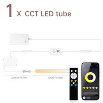 1-6 vnt. CCT pritemdomų LED juostų rinkinys su išmaniuoju Bluetooth APP grupės valdymu spintelėms, spintoms, vitrinoms, lentynoms 1PCS
