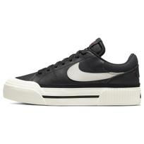Nike Court Legacy Lift Juodi Balti Moteriški Kedai Balti Komandiniai Oranžiniai DM7590-001 35.5
