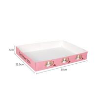Foldable Disposable Cat Litter Box for Travel and Outdoor Use Litter Box raudona maža spalva