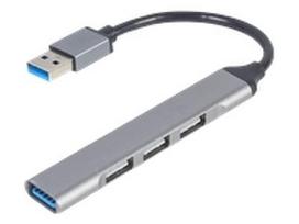 GEMBIRD 4-port USB HUB USB3 x 1 port USB2 x 3 ports silver