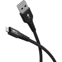 Laidas Goobay USB Type A 4 pin Male į Apple Lightning 2 m juodas