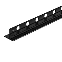 Dušo grindų nuolydžio profilis stiklui Balneo Strip 120cm kairinis/dešininis - Dešininė - 120cm - Juoda