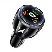Automobilinis įkroviklis Wozinsky WCCCA juodas 90W (2xPD / 1xQC3.0)