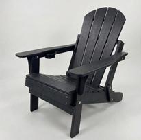 Adirondack sodo kėdė 84x74x90 cm, juoda