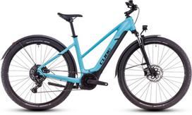 Elektrinis dviratis Cube Nuride Hybrid Performance 625 Allroad Trapeze swimmingpool'n'black 2025-54 cm