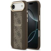 GUESS dėklas IPHONE 17 Air, suderinamas su MagSafe GUHMP17MPG4SEMCW (PU W/ 4G Stripe) rudas