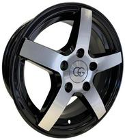 Ratlankis GG Trailer Black Polished R14x5.5 4x100 ET 30 CB 57.1 (950 kg)