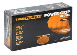Nitrilo pirštinės Power grip L , oranžinės (50vnt.) CHAMAELEON