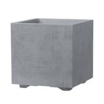 Cube Flower Pot - DEROMA - Millennium R - Ashgrey - Self-Watering - 25 cm