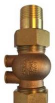 Watts Industries Nordic AB Atbulinis vožtuvas 223D 1 1/4'' - Soclos žalvaris, reguliuojamas srieginėmis jungtimis