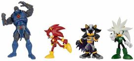 Sonicdc Comics DC x Sonic the Hedgehog – 5 colių figūrėlių rinkinys „Power vs Speed“, 4 vnt. pakuotėje (429094)