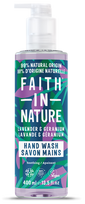 FAITH IN NATURE su levandomis ir pelargonijomis skystas muilas, 400 ml