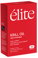 ELITE Krill Oil širdies, smegenų, regėjimo funkcijai palaikyti kapsulės, 30 vnt.