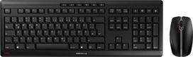 Cherry Stream Desktop keyboard Mouse included Office RF Wireless QWERTZ German Black