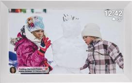 Denver PFF-1504W digital photo frame White 39.6 cm (15.6") Touchscreen Wi-Fi