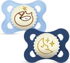 MAM - Original Night Silk 2p Box V - Blue - 0-6m