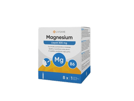 LIVSANE geriamosios ampulės MAGNESIUM 300 LIQUID + VITAMIN B6, N8