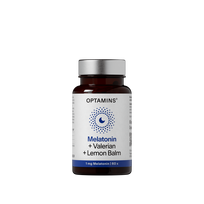 OPTAMINS MELATONIN + VALERIAN + LEMON BALM kapsulės, N60
