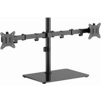 Gembird monitorių stovas MS-D2ST-01 didžiausia svorio talpa 18 kg mažiausias ekrano dydis 43.2 cm didžiausias ekrano dydis 81.3 cm mažiausias VESA tvirtinimas 75 x 75 mm didžiausias VESA tvirtinimas 100 x 100 mm sukimosi kampo diapazonas 90 - -90° pasvirimo kampo diapazonas 45 - -45°