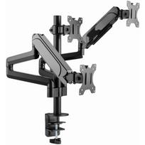 Gembird LCD monitorių tvirtinimo ranka MA-DA3-01, 2 rankos, 21 kg, 17-27 colių, VESA 75x75/100x100, juoda