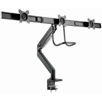 Gembird LCD monitorių tvirtinimo ranka MA-DA3-03, 1 ranka, 17-27 colių, 18 kg, VESA 75 x 75/100 x 100, juoda, dujų spyruoklė