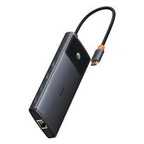 Hub Adapteris 10in1 Hdmi Usb-a Usb-c Rj45 Sd Tf - Pilkas