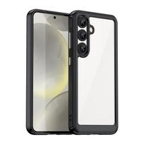 Silikoninė įmautė Su Geliniu Rėmeliu, Skirta "samsung Galaxy S25 Outer Space Case" - Juoda