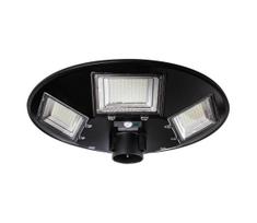 LED saulės gatvės šviestuvas su jutikliu LED/22W/6V 6500K IP65, juodas + nuotolinio valdymo pultas