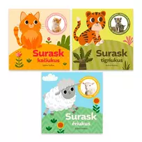 Lavinamasis rinkinys: Surask kačiukus + Surask tigriukus + Surask ėriukus - Gabjota Alūzaitė