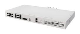 MikroTik   Cloud Router Switch with RouterOS L5, racmount case   CRS418-8P-8G-2S+RM