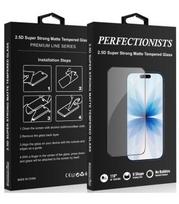 Matinis juodas LCD apsauginis stikliukas Apple iPhone 15 Pro Max telefonui "Perfectionists 2.5D Super Strong Matte"