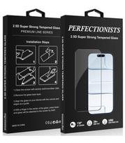 Juodas LCD apsauginis stikliukas Apple iPhone 16 Pro telefonui "Perfectionists 2.5D Super Strong"
