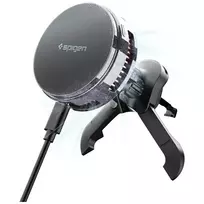 Spigen Car phone holder for air vent grille, Essential induction Qi2.2 25W MagSafe, black