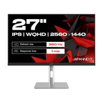 JAPANNEXT WQHD Gaming Monitor 68,58 cm (27) 2560x1440 Pixel,IPS Panel, 1 ms, 300 Hz, AMD FreeSync, HDMI, DisplayPort (JN-I270WQHD300F-HSP)