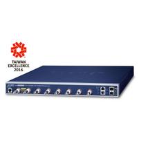 Planet LRP-822CS - Switch - managed - 8 x Coax + 2 x SFP + 2 x 10/100/1000 - Desktop - PoE (240 W)