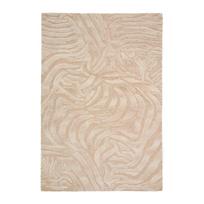 Rankų darbo smėlio spalvos iš vilnos mišinio kilimas 200x300 cm Tribet – Kave Home