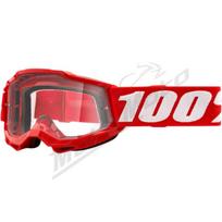 100%  Accuri 2 junior akiniai (skaidrus stikliukas) raudoni