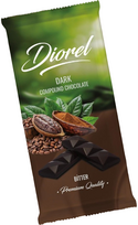Juodojo šokolado plytelė DIOREL, 80 g